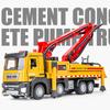 1:32 Concrete Pump Truck Toy Car Diecast Meatl Vehicle Model Pull Back Sound & Light Miniature Collection Gift For Boy Kid