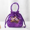 Fashion Women Bucket Bag Summer Purse Top Handle Ladies Handbag Phone Bag Embroidered Flower Drawstring Bag Designer Handbags
