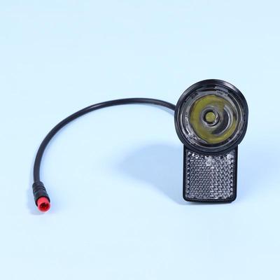 Faro LED para Bicicleta Eléctrica Negro 6V-60V Cubierta Impermeable de ABS para Mayor Seguridad en la Conducción Nocturna