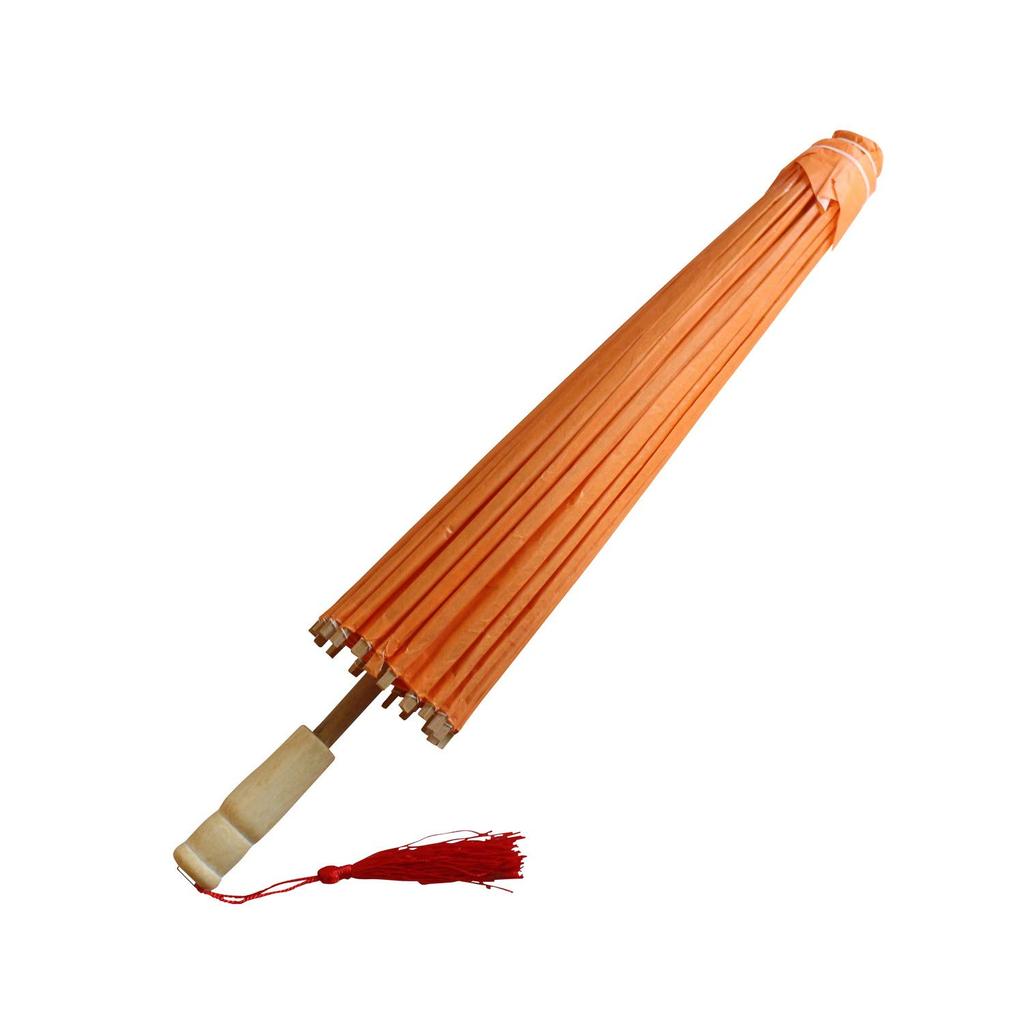 Smiti Japanese Paper Solid 9 60cm Golden Yellow Parasol, Color, Colors, Diameter,