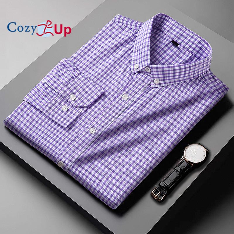 Уютные мужские рубашки в клетку на пуговицах — фото 7