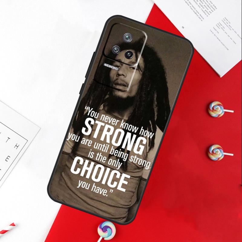 Bob Marley Quotes Rasta Reggae Cover For Xiaomi 13T 11T 12T 14T Pro 13 14 15 Ultra POCO X7 Pro X3 X5 X6 F5 F6 M6 Pro Case