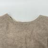 MIUMIU 21 Year Old MML495 1ZJF Beige Virgin Wool X Cashmere Back Open Ribbon Knit Pullover Tops 40 beigeUsed