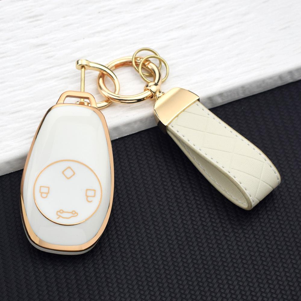 High-Quality Car Key Case Cover For Tpu Car Key Cover Shell For Leapmotor T03 C11 C01 S01 Key Holder Key Chain Auto Accessories