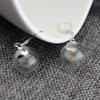 Fashion Dried Flower Earrings Jewelry Natural Dandelion Glass Ball Charm Earrings For Women Jewelry Gifts