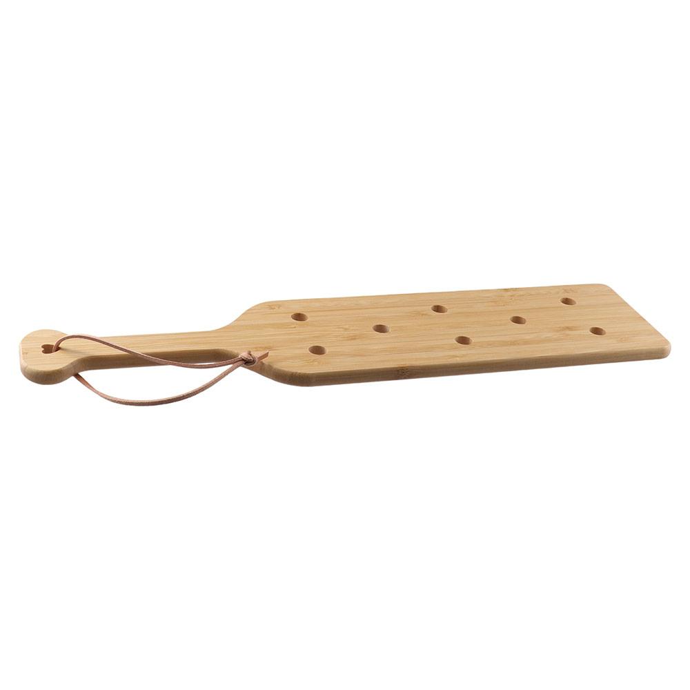 Glatzes Holzholz Paddel Holzlöcher Luftstromlöcher Holzpaddel Holzhandwerk