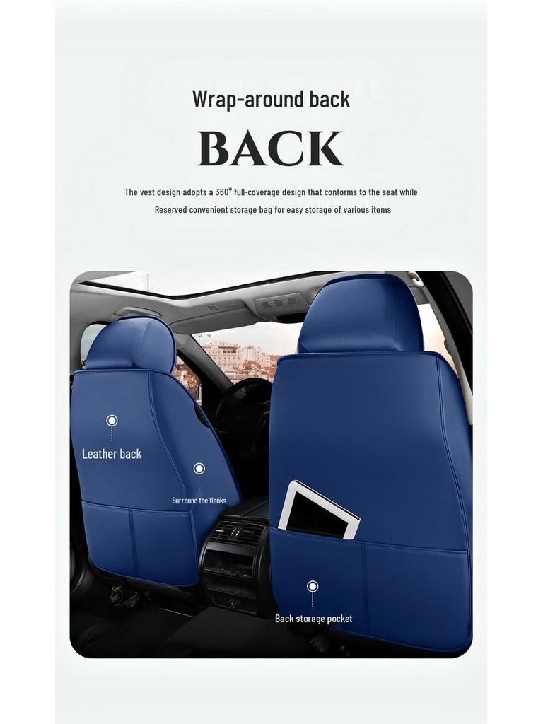 Bestune Cartoon Car Seat Cushion: Universal Leather-Linen Wrap for All Seasons