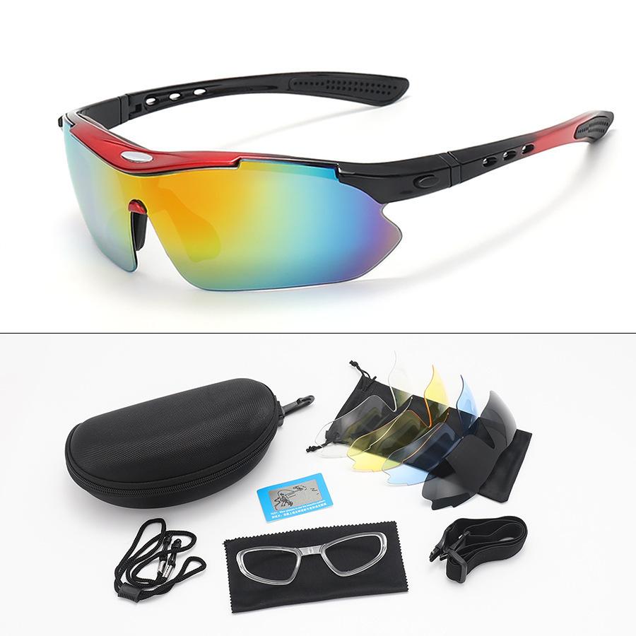 Lunettes de cyclisme, lunettes de protection, lunettes de vélo, sports de plein air, coupe-vent, lunettes de montagne polarisées.