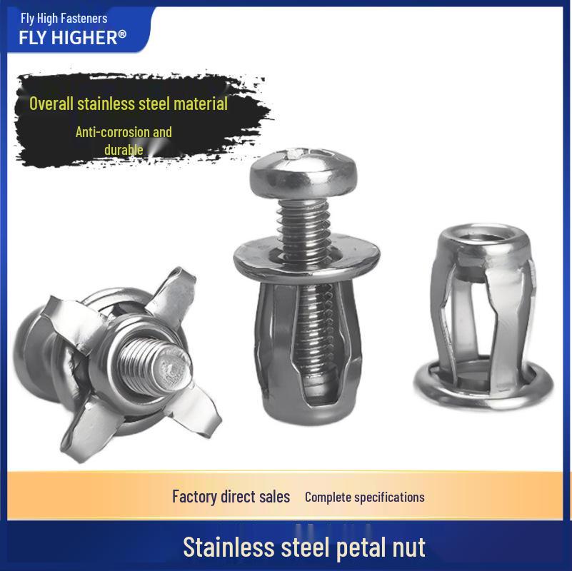 

Болт анкерный лепестковый из нержавеющей стали 304/316 Stainless Steel M4-20 Nut (10 pcs)