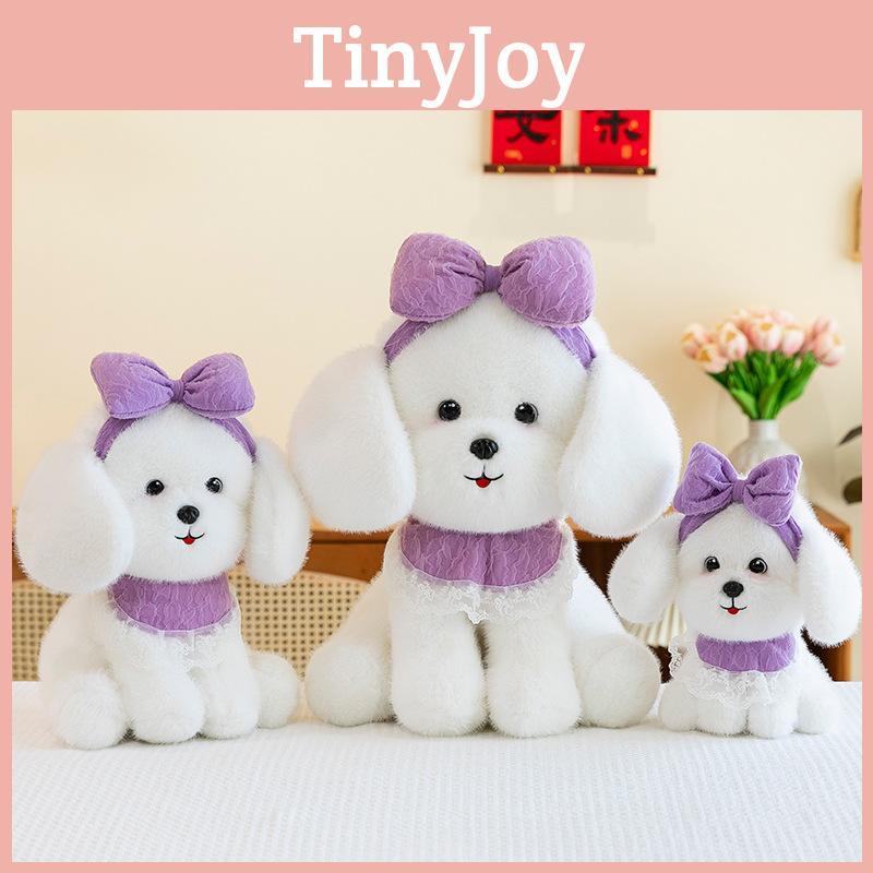 Dog Teddy Bowknot Plush Toy Stuffed Animal Doll Bedroom Decoration Gift Kids