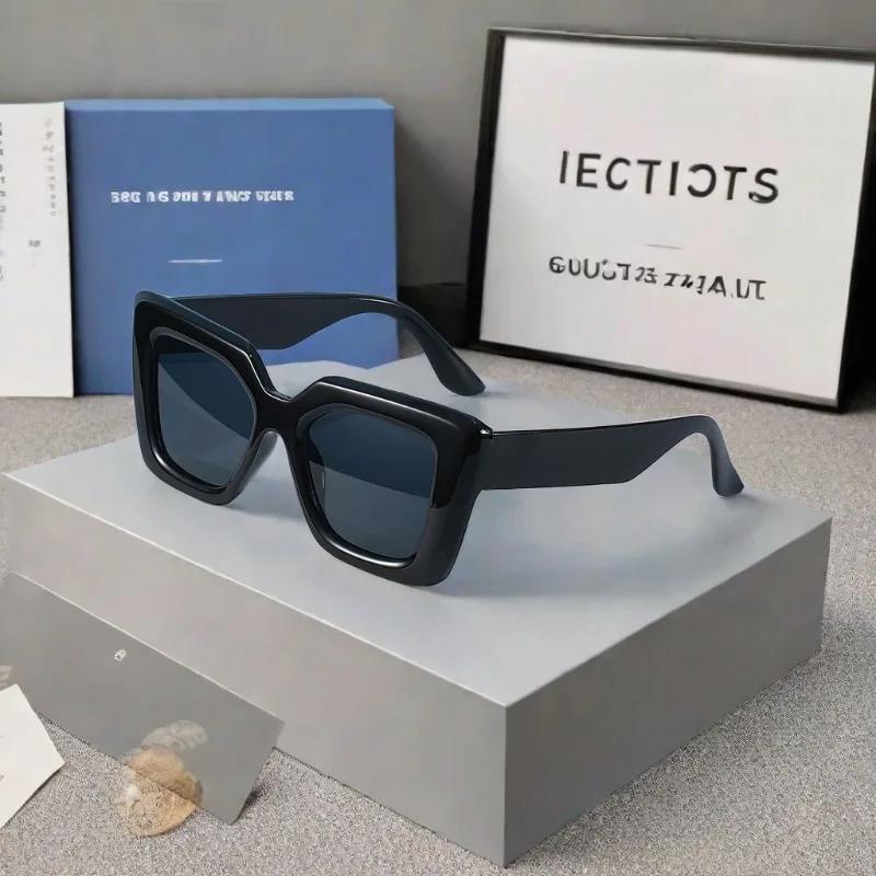 Fashion Square Women Luxury Sunglasses Retro Brand Designer Eyeglasses Men Trending Leopard Sun Glasses Shades UV400 Glasses
