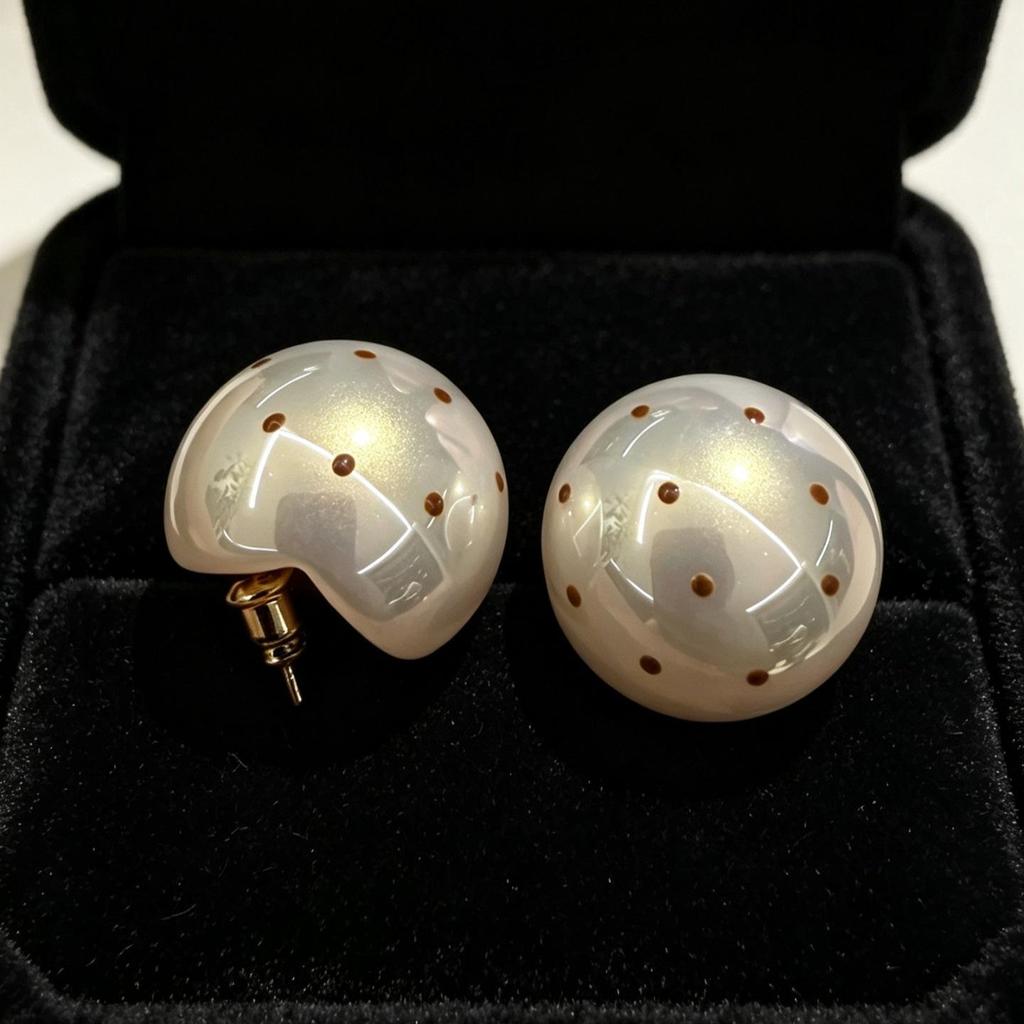 Vintage Black Series Stud Earrings 925 Silver Needle Minimalist High-End Personality Accessories for Women