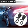 Motoforti Front Windshield Washer Nozzle, for Honda Pilot 2009-2015, Plastic, Black, 1 Pair