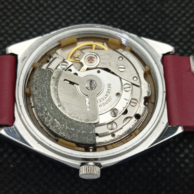 USED VINTAGE SEIKO 5 AUTOMATIC 6309A JAPAN MENS D/D RED WATCH 621b-a413509-2 SKU621b-a413509