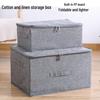 Foldable Fabric Storage Organizer for Clothes and Bedding - Large Capacity Wardrobe Box