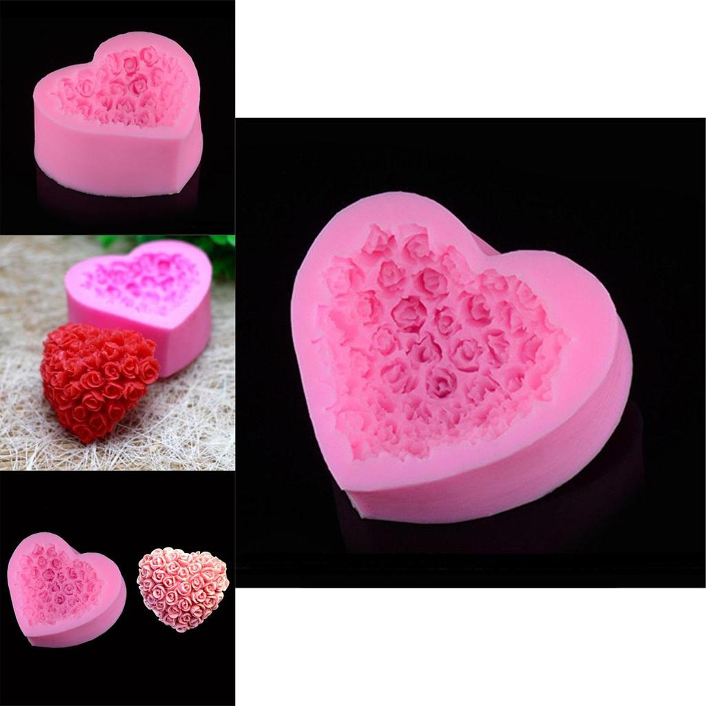 3d Rose Flower Baking Maker Tool Silicone Fondant Cake Chocolate Sugarcraft Mold