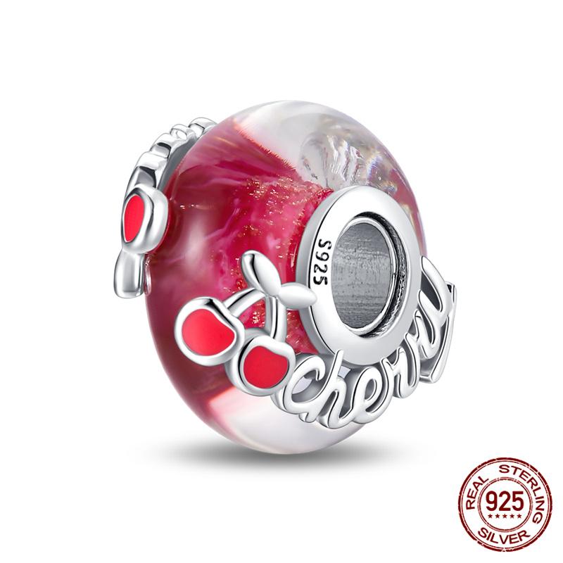 Compatible With Charm Bead Charms Ideal For Authentic Bracelets With 3mm Bracelets Diy Sea Blue Glass Bead Charms Copper Jewellery Making Ideal For Wo