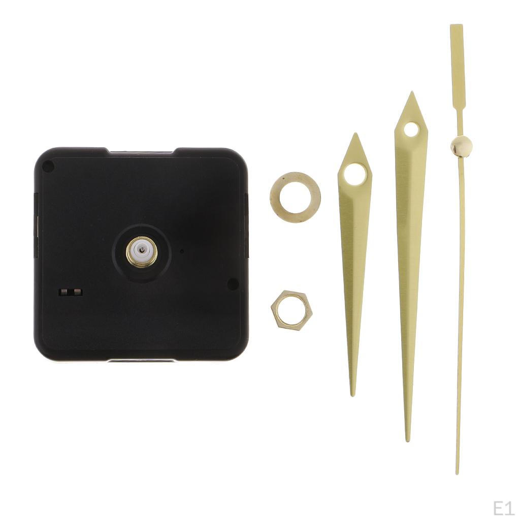 Wall With Clock Movement Silent Pointer For Diy And Repair Yellow