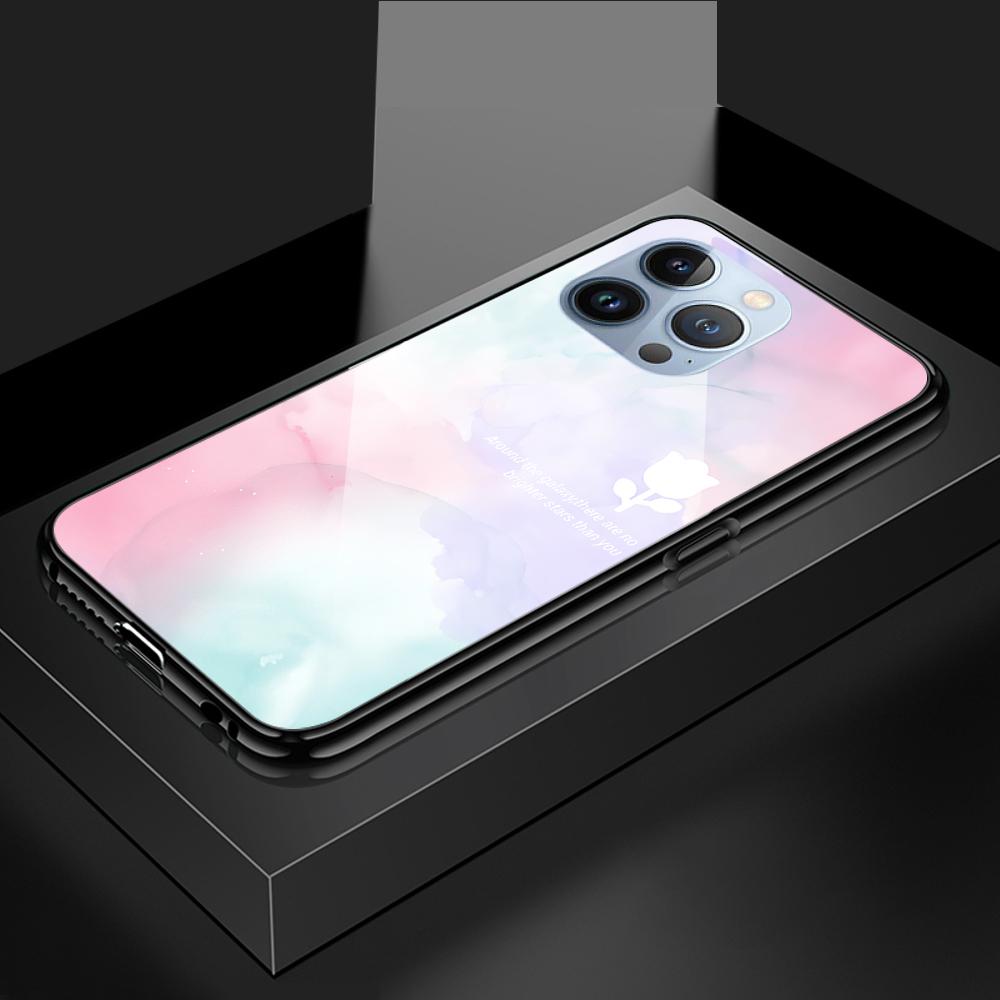 Pouzdro na telefon z tvrzeného skla pro Huawei P30Lite Honor 90Lite 9X X6A X9B Infinix Hot40 Note30 Tecno Spark20 Moto G15 G22 Měkký okraj Nárazuvzdorný Hladký kryt