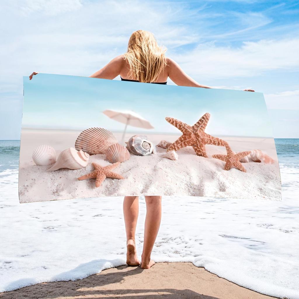 70x140 Microfiber Custom Printed Beach Towel - Absorbent & In Stock