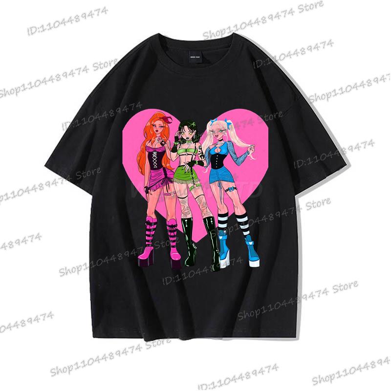 KPop Demon Hunters T-shirt for Women Men Fashion Anime Movie Tees Cute KPop Demon Hunters Funny Short Sleeve T Shirt Gifts