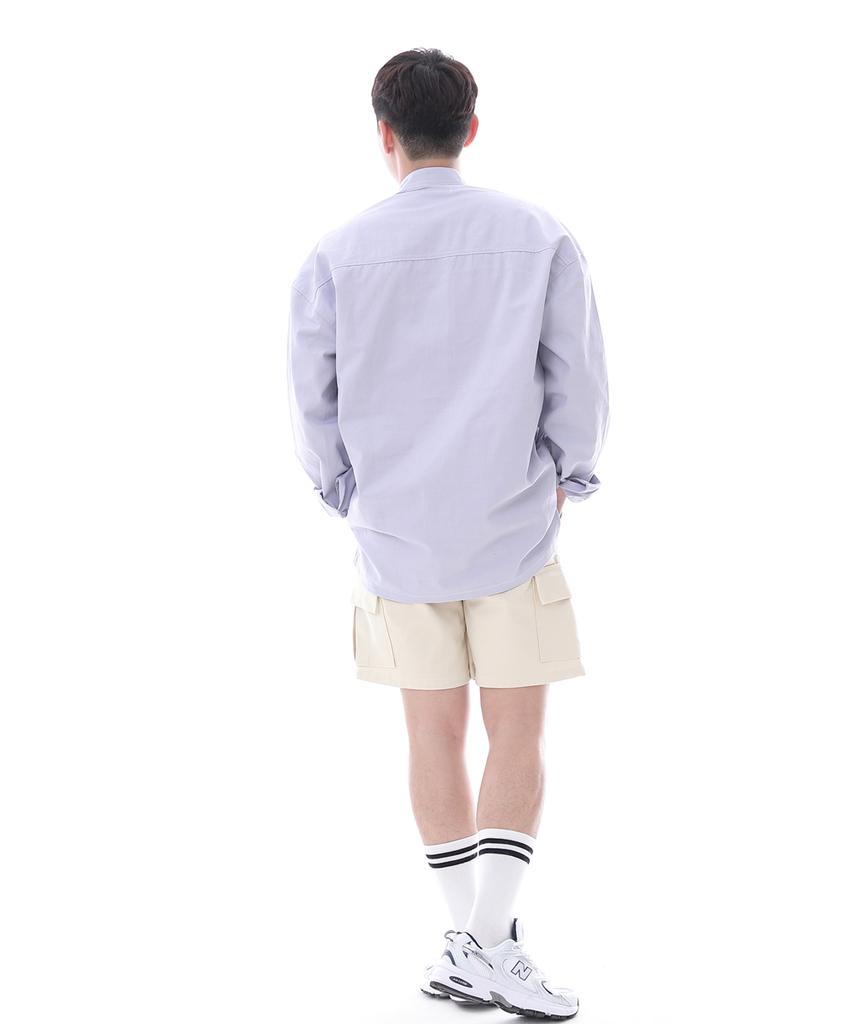 Seinteukeulu Comfortable Modern Cargo Shorts Cm-1200C Cream