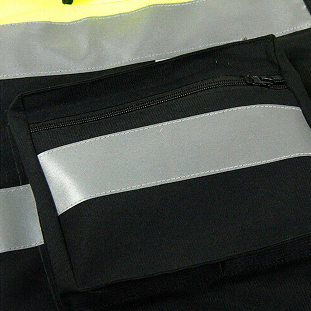 Traffic Construction Warning with Pocket Reflective Safety Jacket Waistcoat Working Clothes