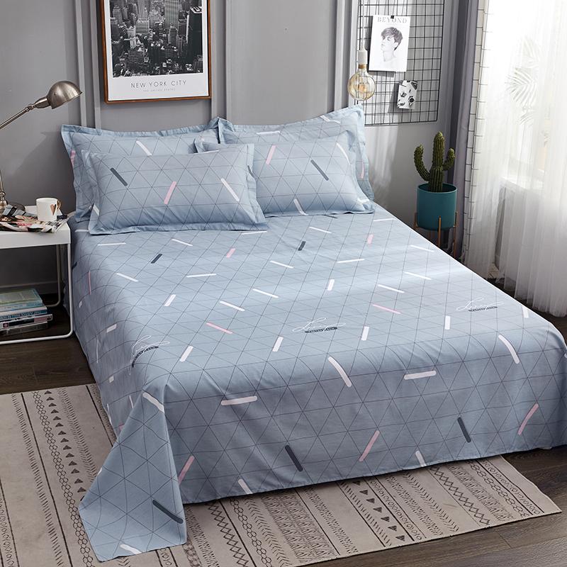 4 Pcs Galaxy Bed Sheet Set Cotton Constellation Flat Sheet,Celestial Space Starry Sky Star Astrology Fitted Sheet Navy Blue,Twin