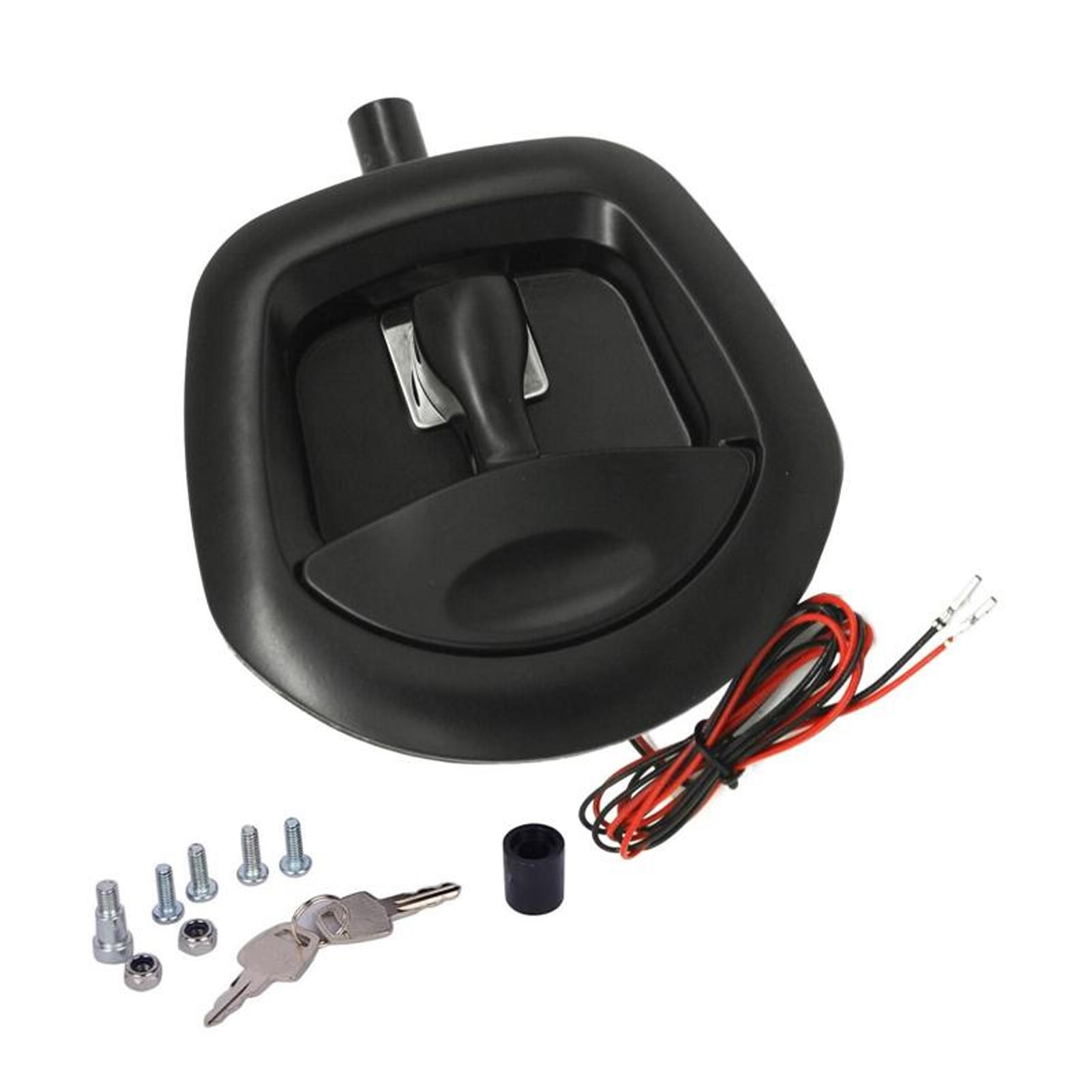 Metal Power Operated Central Locking Handle Whale Tail Lock Lock T-style Whale Tail Lock T-Lock Recessed Folding 12V