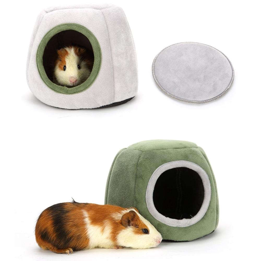 Hedgehog Ferrets Plush Warm Cozy Guinea Pig Cave Bed Hideout Pet Tent Hamster House