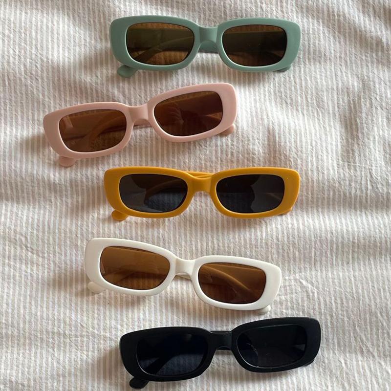 Vintage Small Frame Sunglasses Classic Summer Sunproof Eyewear for Children Boys Girls Outdoor Travel Goggle Shades Sun Glasses