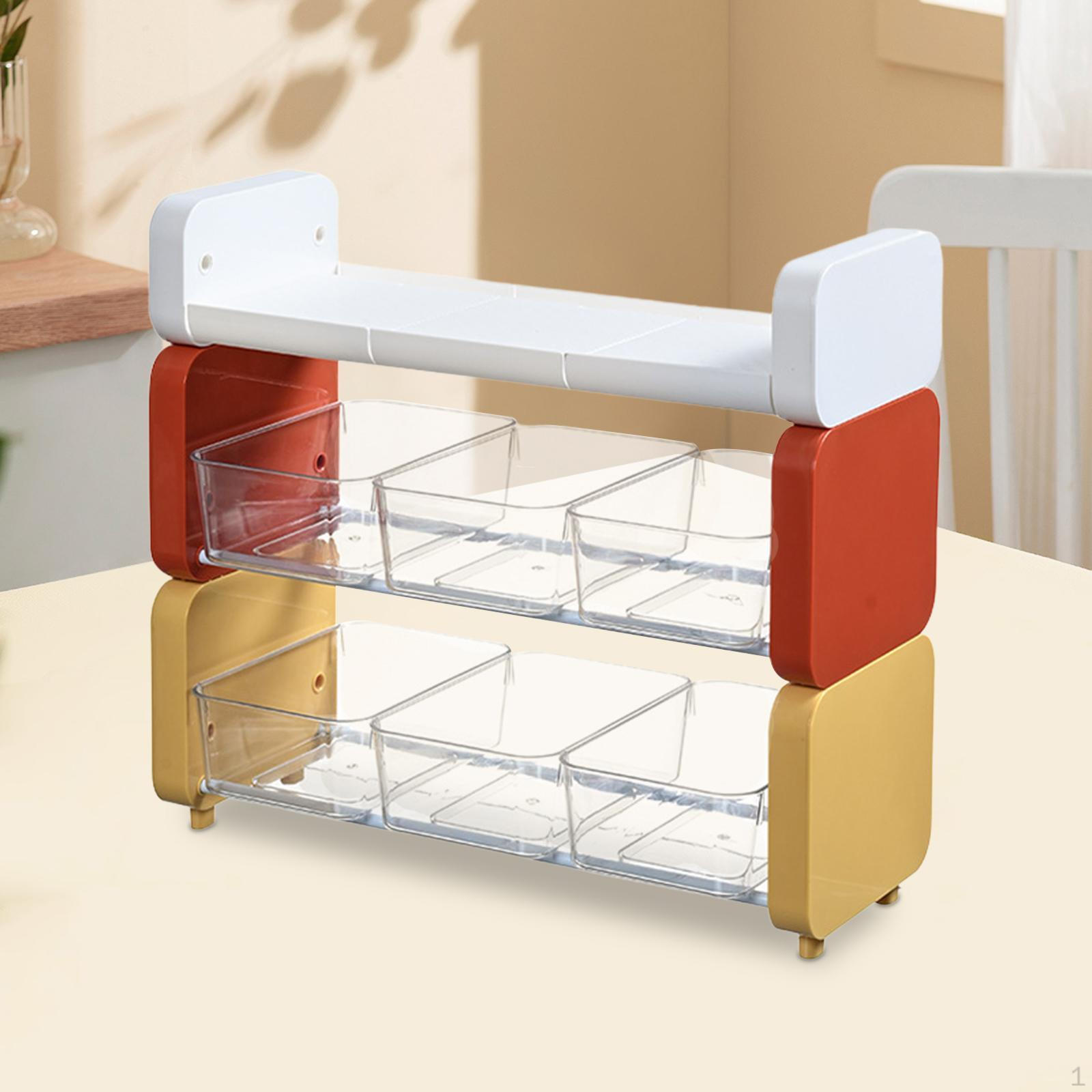 

Органайзер для чайных пакетиков, держатель для кофейных капсул, многофункциональная 3-уровневая стойка для хранения Colorful