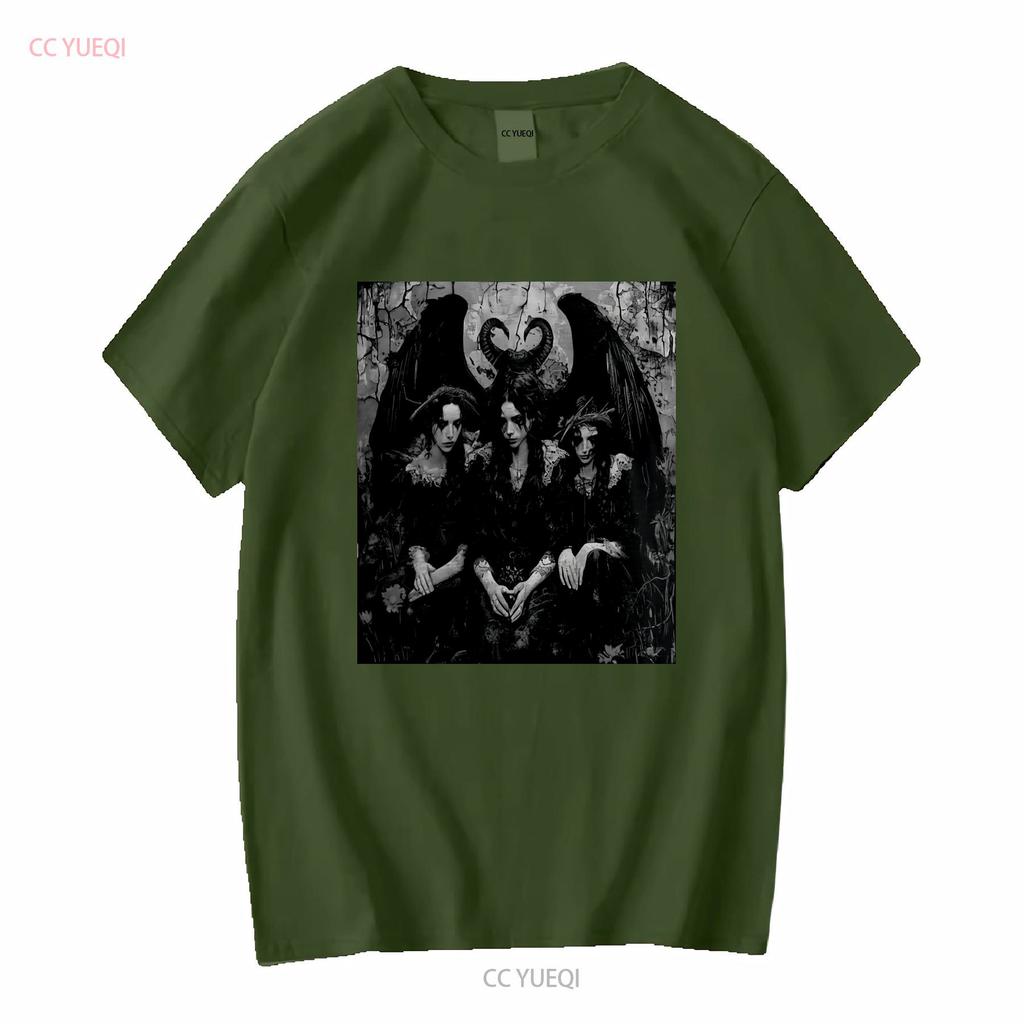 Lilith T Shirt Succubus Demonic Angel Long or Short Sleeves Vintage Washed Comfortable Streetwear Breathable Versatile