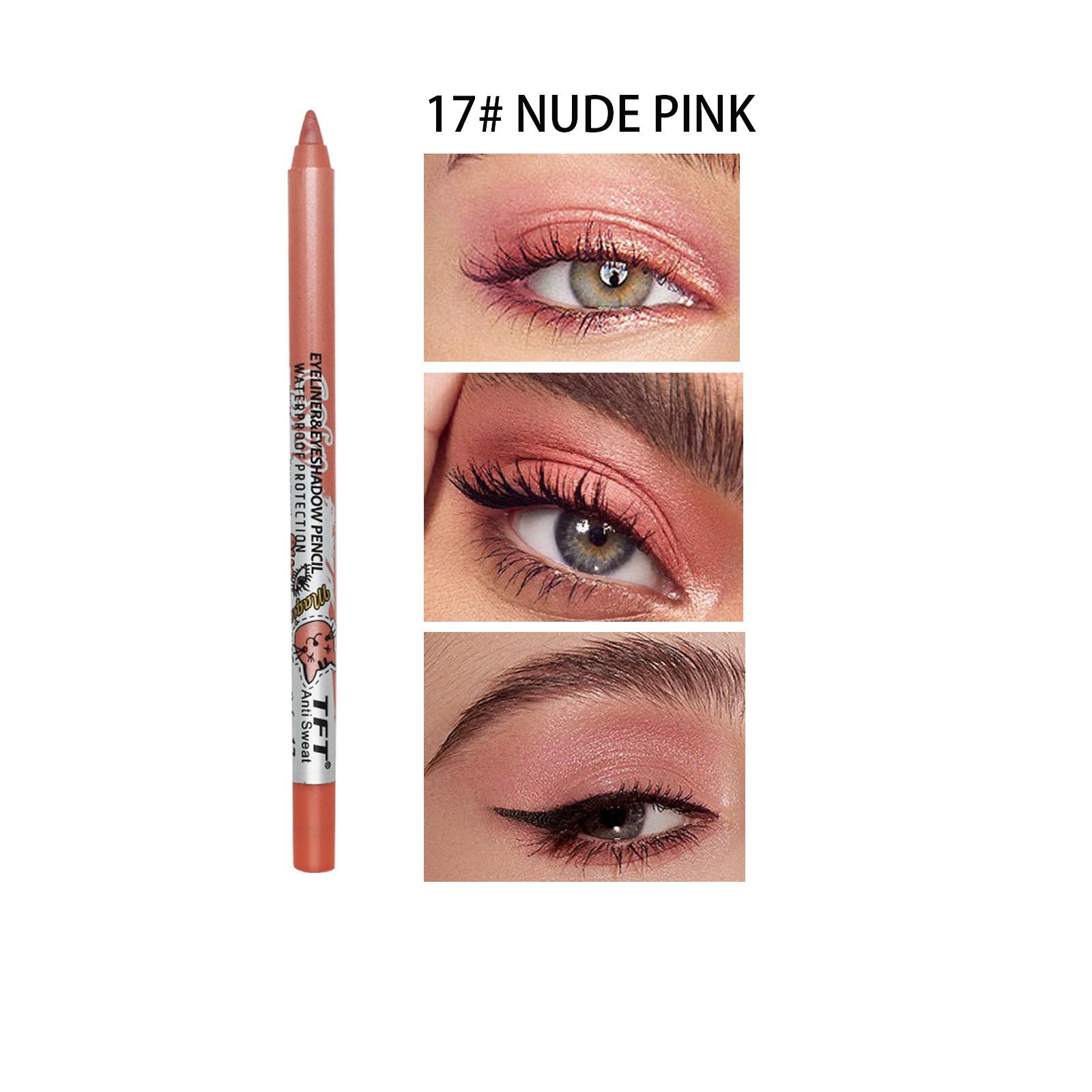 

TFT жемчужный карандаш для век, цветная подводка для глаз, водостойкая, не размазывается, модный макияж