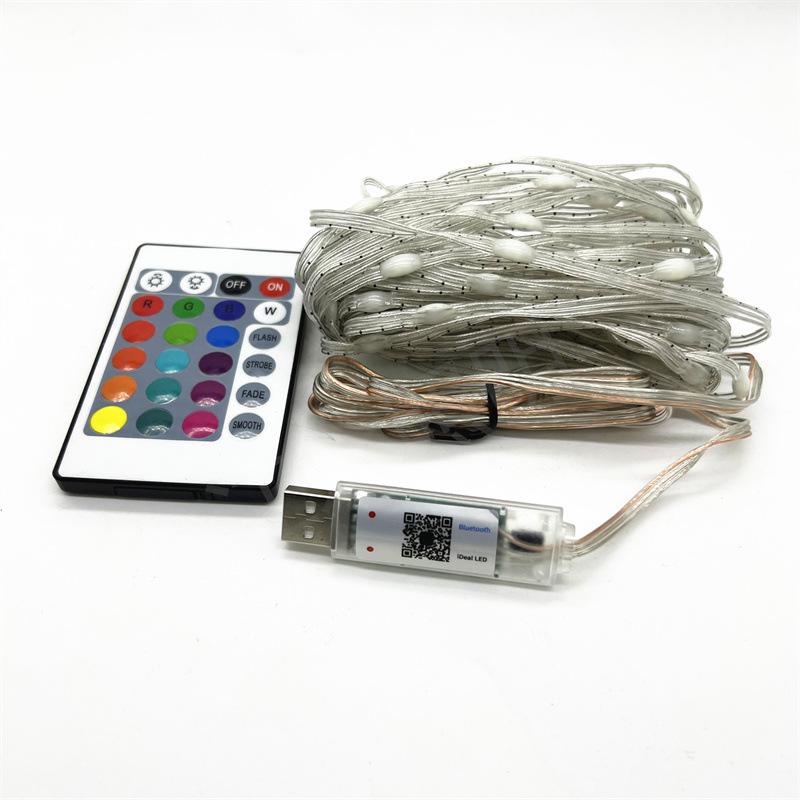 5V Fantasy Color LED Waterproof Running Light String with USB Remote Control