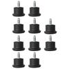 Bell Glides Replacement, Office Chair Swivel Caster Wheels to Fixed Stationary Castors, Low Profile