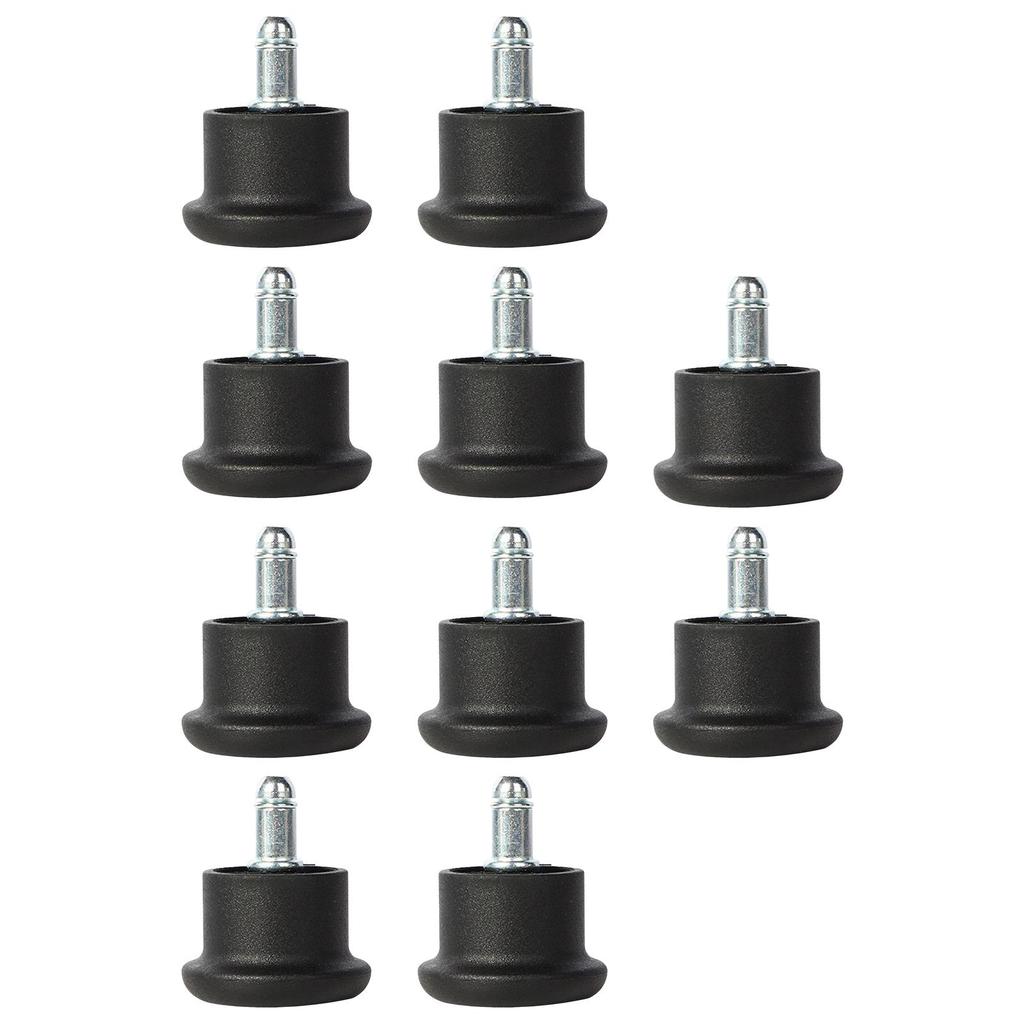 Bell Glides Replacement, Office Chair Swivel Caster Wheels to Fixed Stationary Castors, Low Profile