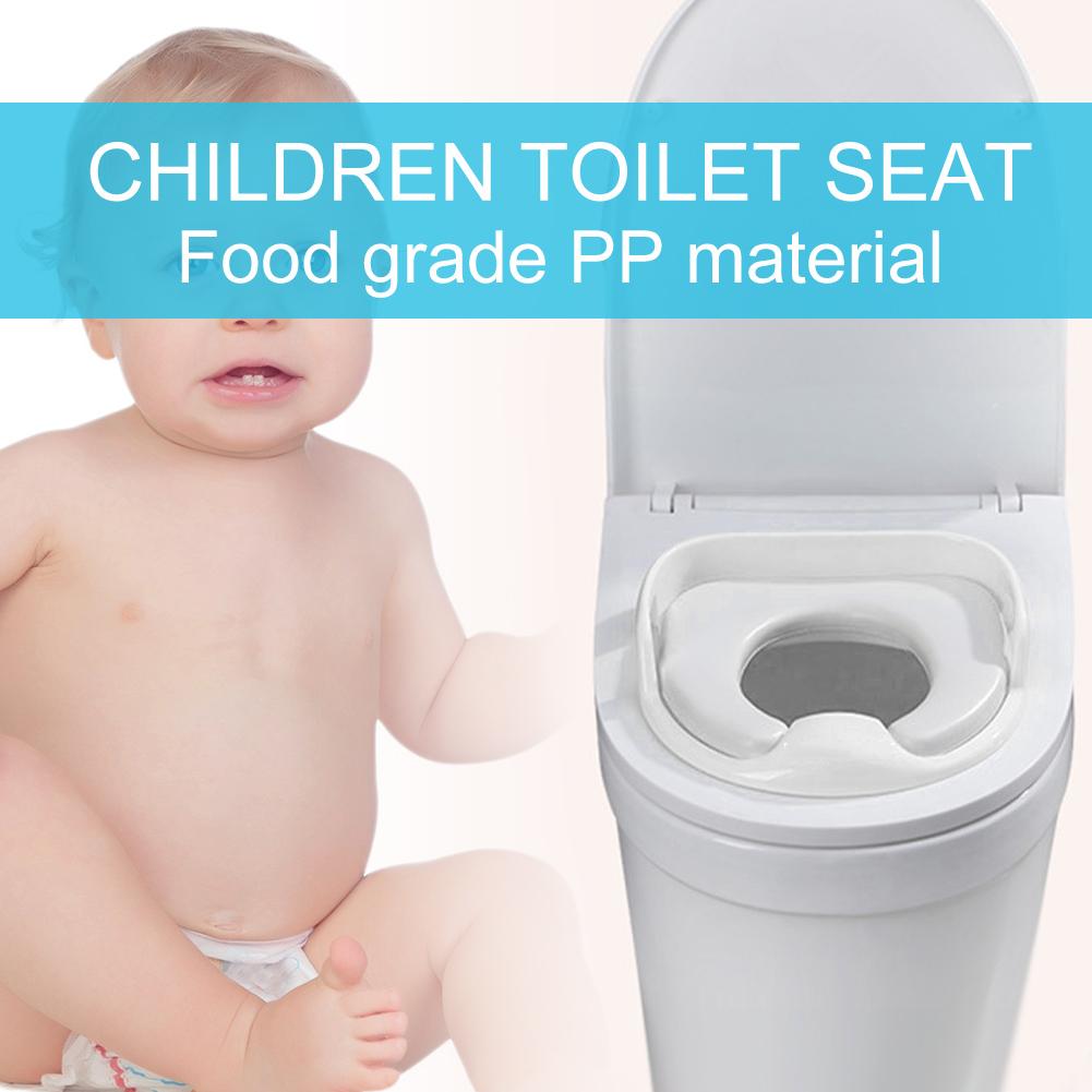 Töpfchen-Trainingssitz für Jungen und Mädchen, weicher Kinder-Toilettensitz mit rutschfestem Griff(Weiß )