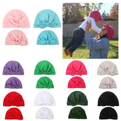 Knot Turban Indian Hat Mother Girls Kids Rabbit Ears Hair Headbands Wrap Bandanas Accessories Headscarf Headwrap Headdress
