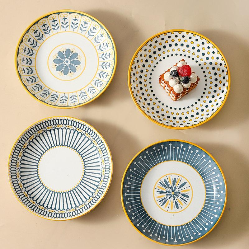 Nordic High-Value Underglaze Ceramic Bowl Set, Housewarming Gift Bowl, Business, Opening Event Gifts