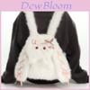 Japanese Cute Long Ear Bunny Plush Backpack For Girls And Teens Cartoon Style Girls Gift