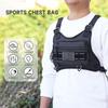 Breathable Sports Chest Bag Water Resistant Reflective Front Running Vest Bag for Men