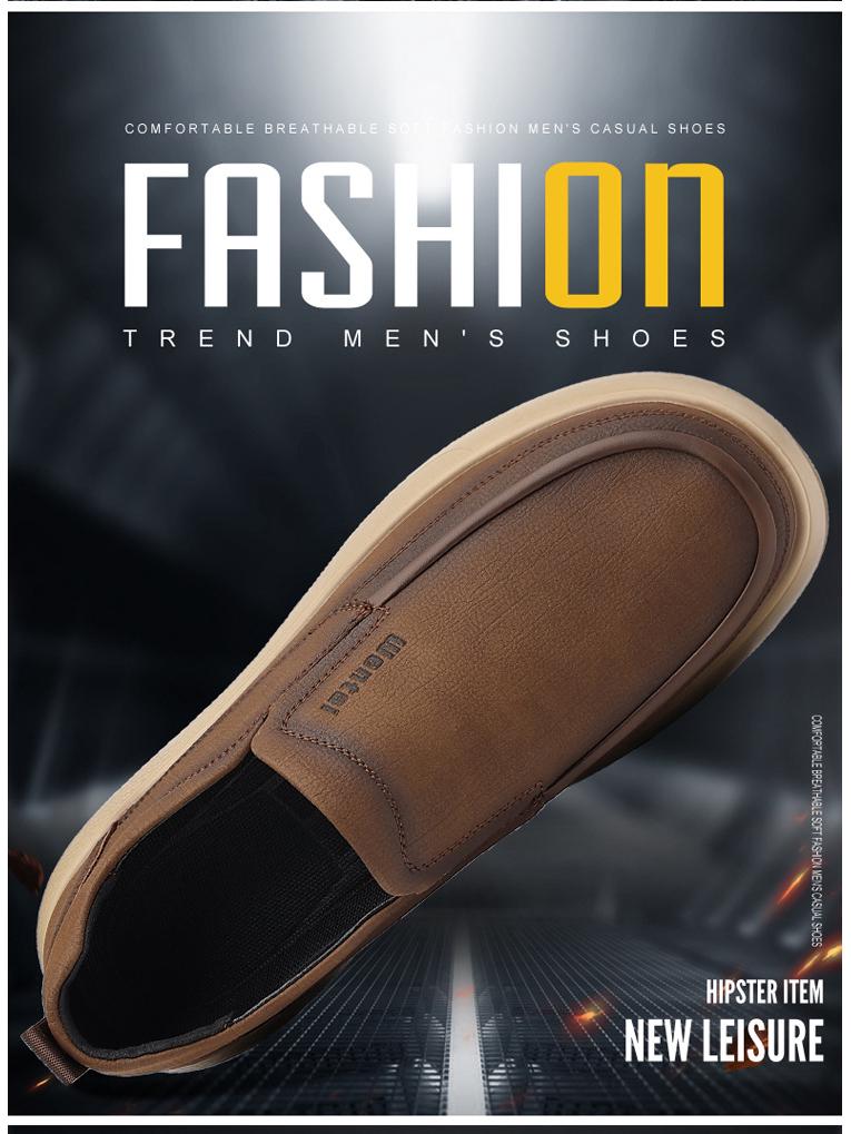 Herren 2025 Herbst Freizeit Skate Schuhe, Bequeme & Atmungsaktive Slipper Loafer