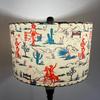 Yousheng Drum Lamp Shade Vintage Style Lamp Shade Lamp Cover Replacement Western Lampshade for Floor Lamps Table Lamps