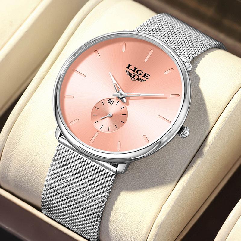 

Simple Round Watch Women Elegant Fashion Ultra Thin Quartz Ladies Watch Waterproof Sports Bracelet Watches Gift for Women
