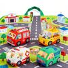 Early Educational Playthings Infant Fabric Cars Animals Transportation Playing Mat Storage Bag Infant Tear-Resistant Cloth Book