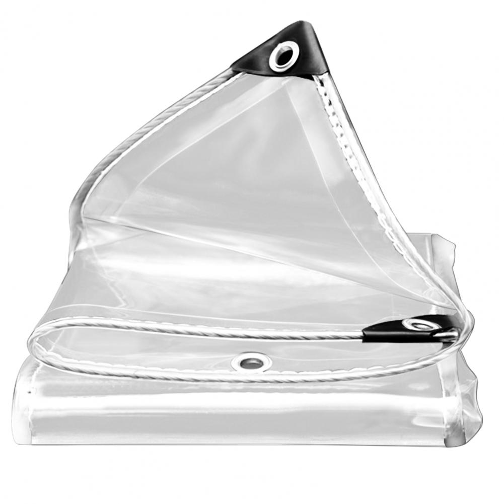 Transparent Tarpaulin, Clear Waterproof Tarp for Greenhouse, Roofing Panels with Metal Grommets, Clear Greenhouse Heavy Duty Tar