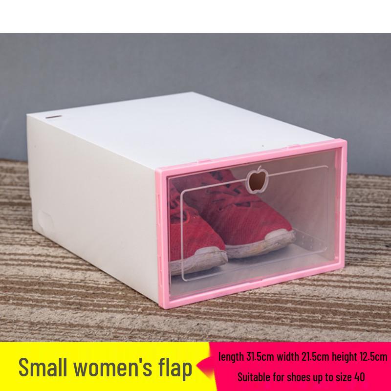 Transparent Modular Shoe Storage Box for Home - Dustproof Plastic, Unisex