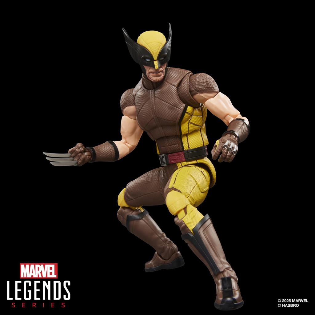 Hasbro MARVEL Legends Series Wolverine (Brown Suit), Marvel Studios Deadpool & Wolverine Collectible 15cm Action Figure G2366 (Authentic)