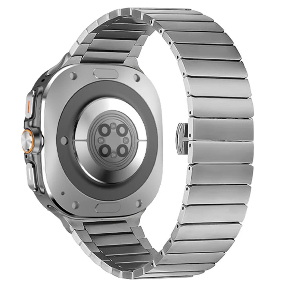 Pánský nerezový řemínek pro Samsung Galaxy watch 8 classic 46mm Ultra 2025 Luxusní článkový náramek pro GALAXY watch 7 6 5 4 44mm 40mm řemínek